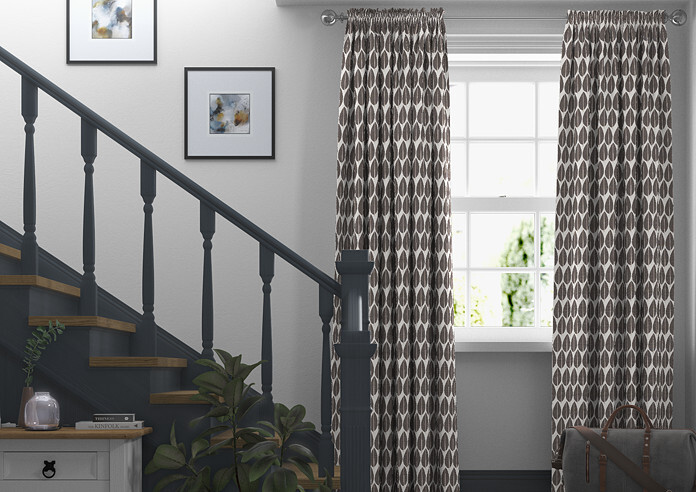 Lazza, Chocolate - Made to Measure Curtains - Image 3